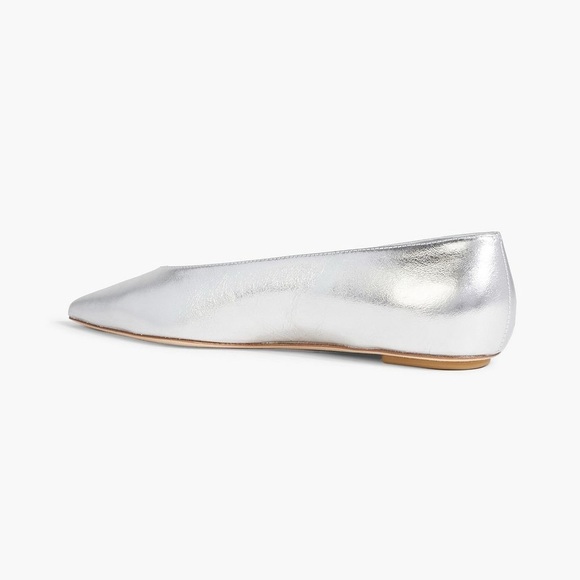 STUART WEITZMAN
Lina metallic leather point-toe flats - Picture 3 of 4